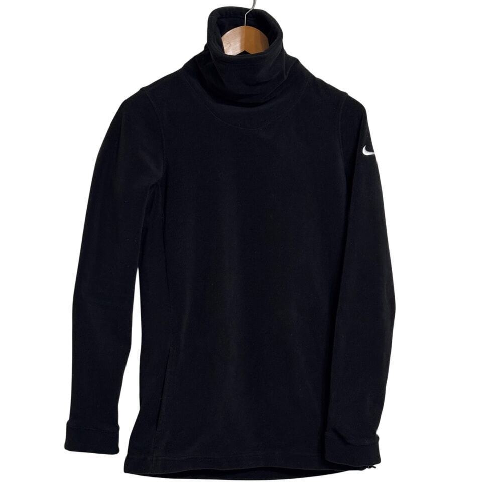 Nike Fleece Cowl Neck Sweatshirt Black Size XS